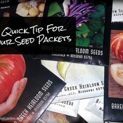 A Quick Tip for Saving Seed Packets